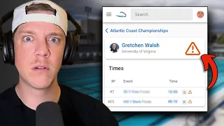 Gretchen Walsh broke SwimCloud TWICE