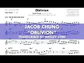 Jacob Chung shredding over "Oblivion" at 330 BPM! | Solo Transcription (Bb)