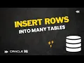 How to insert rows into many tables with single statement in Oracle SQL Oracle Live SQL
