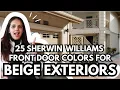 Sherwin Williams FRONT DOOR COLORS for BEIGE GREIGE Exteriors - 25 Ideas