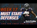 Defense Start Em Sit Em - Fantasy Football Week 17
