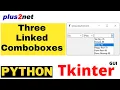 Tkinter Three interlined comboboxes filtering records based on selected options of users