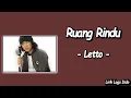 Download Lagu Letto - Ruang Rindu (Lirik Lagu)Music,