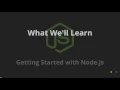 Getting Started with Node js Lesson 1 Introduction