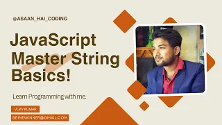 JavaScript Basic String Methods in Hindi 2024 Master Length charAt charCodeAt More