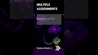 Multiple Assignments Python Shorts 09 Python Tutorial Deepak Radhakrishnan