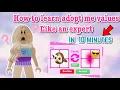 How to learn adopt me values like an expert IN JUST 10 MINUTES