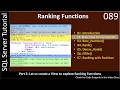 Ranking Function Part 2 - Create View for the Demo SSMS TSQL Tutorial