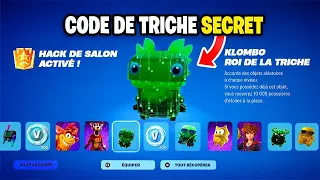 NOUVEAUX CODES DE TRICHE sur Fortnite Saison 4 !! (V-bucks gratuit, Klombo, Skin gratuit)