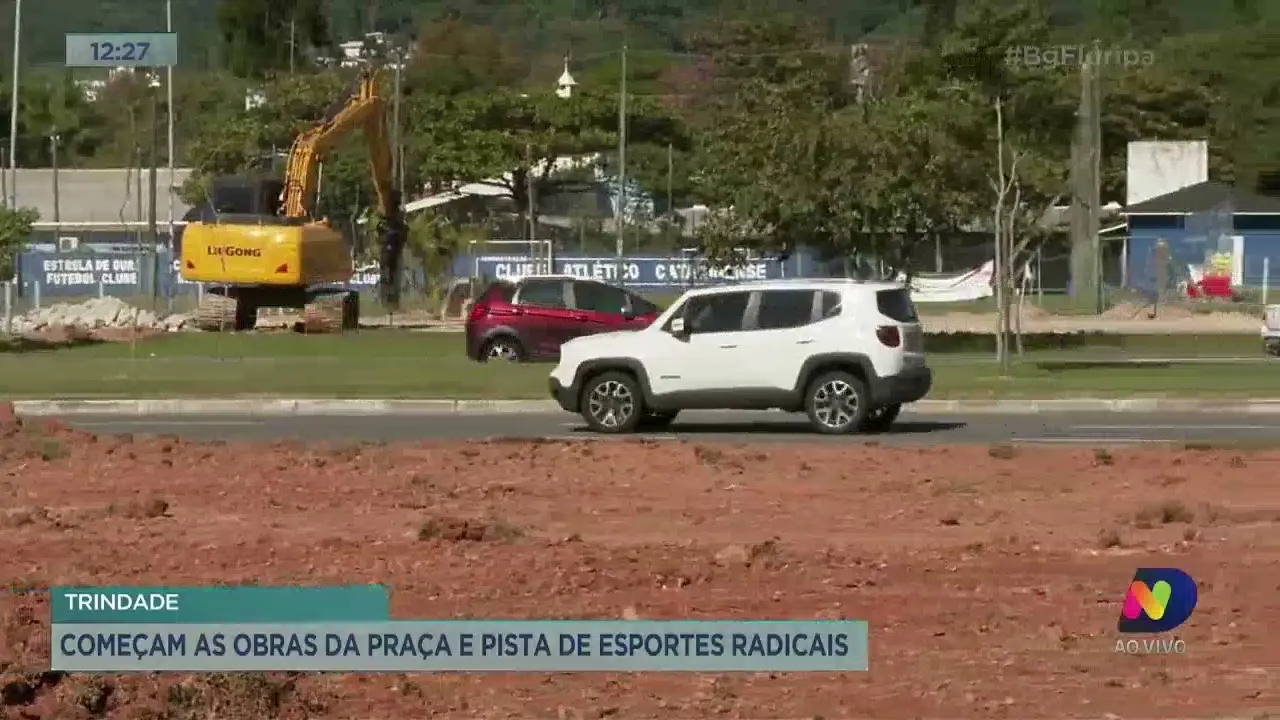 Trindade: começam as obras da praça e pista de esportes radicais