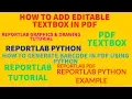 REPORTLAB REPORTLAB PYTHON TUTORIAL How To Add Textbox In Pdf File Using Python PART 44