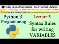 Python Tutorial - Variables in Python 3