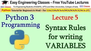 Python Tutorial - Variables in Python 3