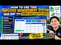 How to Use This Employee Management System Web App Using Google Sheets and Apps Script