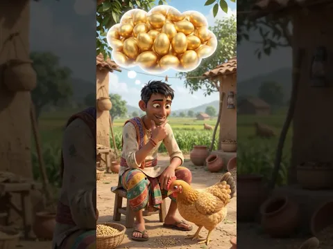 सोने के अंडे देने वाली मुर्गी : The Golden Hen || लालची किसान की कहानी