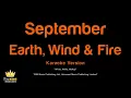 Earth, Wind & Fire - September (Karaoke Version)