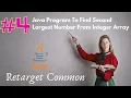 Write Java Program To Find The Second Largest Number From Array - Logic Explained Step By Step