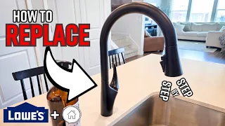 How To Replace a Kitchen Faucet - EASY DIY sponsored by Lowe s
