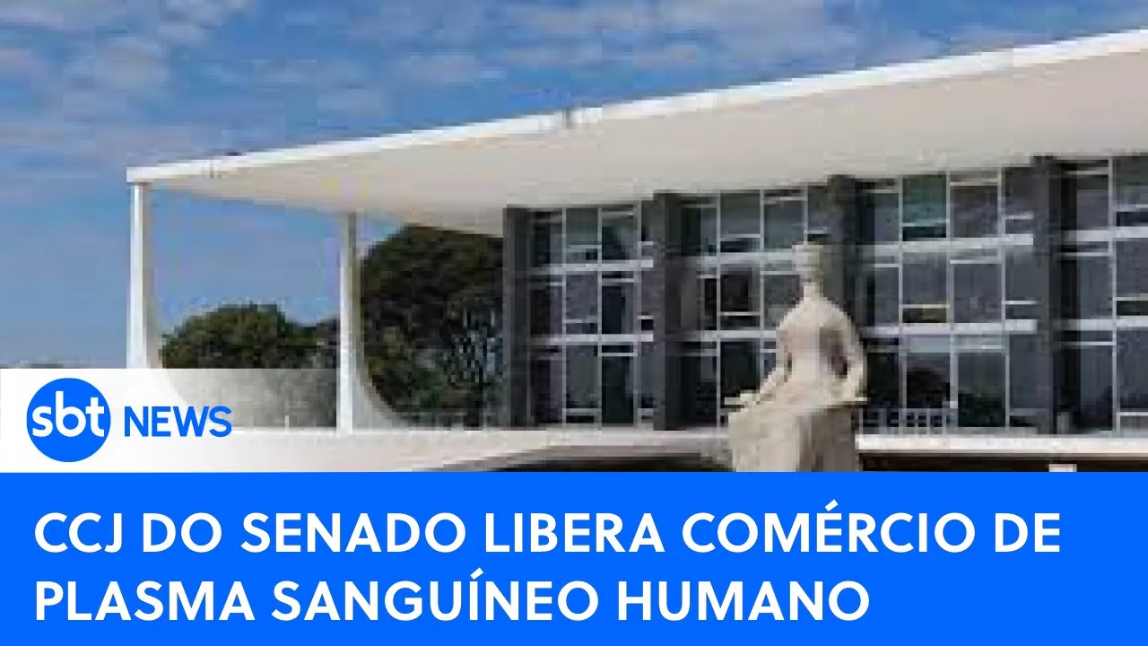 Comissão do Senado libera comercialização de plasma sanguíneo humano | #SBTNewsnaTV (05/10/23)