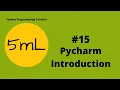 5mL - The Charming PyCharm Tutorial Python Programming HINDI