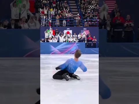 If my support system isn’t like Matteo’s, I don’t want it. 🥹 #FigureSkating #MilanoCortina2026