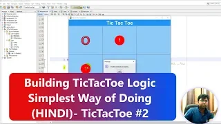 2 TicTac Toe Training Building TicTacToe Logic Simplest Way of Doing Hindi