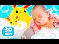 Lagu Mamãe do Lucky: Banho dos Pequeninos! Vídeo Infantil. 👶🐰🧼🛁