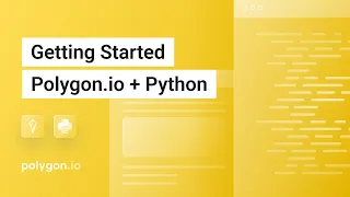 Demo Getting Started with Polygon io Python