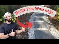 Build a Step Stone Walkway DIY Stepping Stones Pathway Yard Transformation Pt III