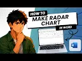 How to Make a Radar Chart in Word Tested