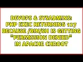 php exec returning 127 because is getting Permission denied in apache chroot