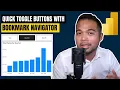 Create QUICK Toggles using BOOKMARK NAVIGATORS in Power BI