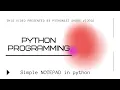 How to Make an easy Notepad in Python Notepad Python Project