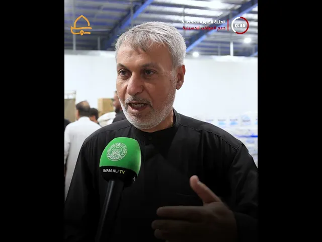 ⁣دعم مباشر باطنان من المواد الغذائية من العتبة العلوية المقدسة للمواكب الحسينية في المدينة القديمة