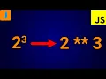 How To Do Exponents In JavaScript