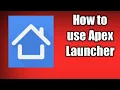 How to hide app with Apex Launcher How to hide to use Apex Launcher