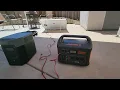 Harbor Freight 100 watt solar panel charging Jackery 1000