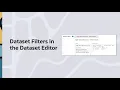 Dataset Filters in the Dataset Editor in Oracle Analytics