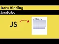One way data binding in JavaScript