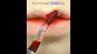 أجمل لون احمر شفاة رهييب لبستك احمر كوري بيجنن 