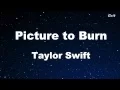Download Lagu Picture To Burn - Taylor Swift Karaoke【No Guide Melody】