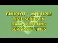 GnuPlot - Multiple time series in data plotting separate lines