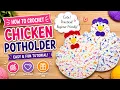 Easy Crochet Chicken Potholder Tutorial for Beginners
