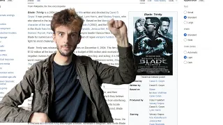 Weird Wikipedia Blade Trinity