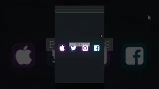 How to make lighting social media share bottom in HTML and CSS