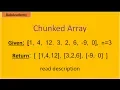 Classical Chunked Array problem