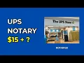 UPS Notary Cost 2026 15 Per Signature What to Expect
