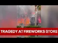 Oh my God Phantom Fireworks store erupts into flames after crash