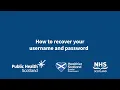 How to recover your username and password