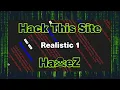 Hack This Site Realistic Web Mission - Level 1